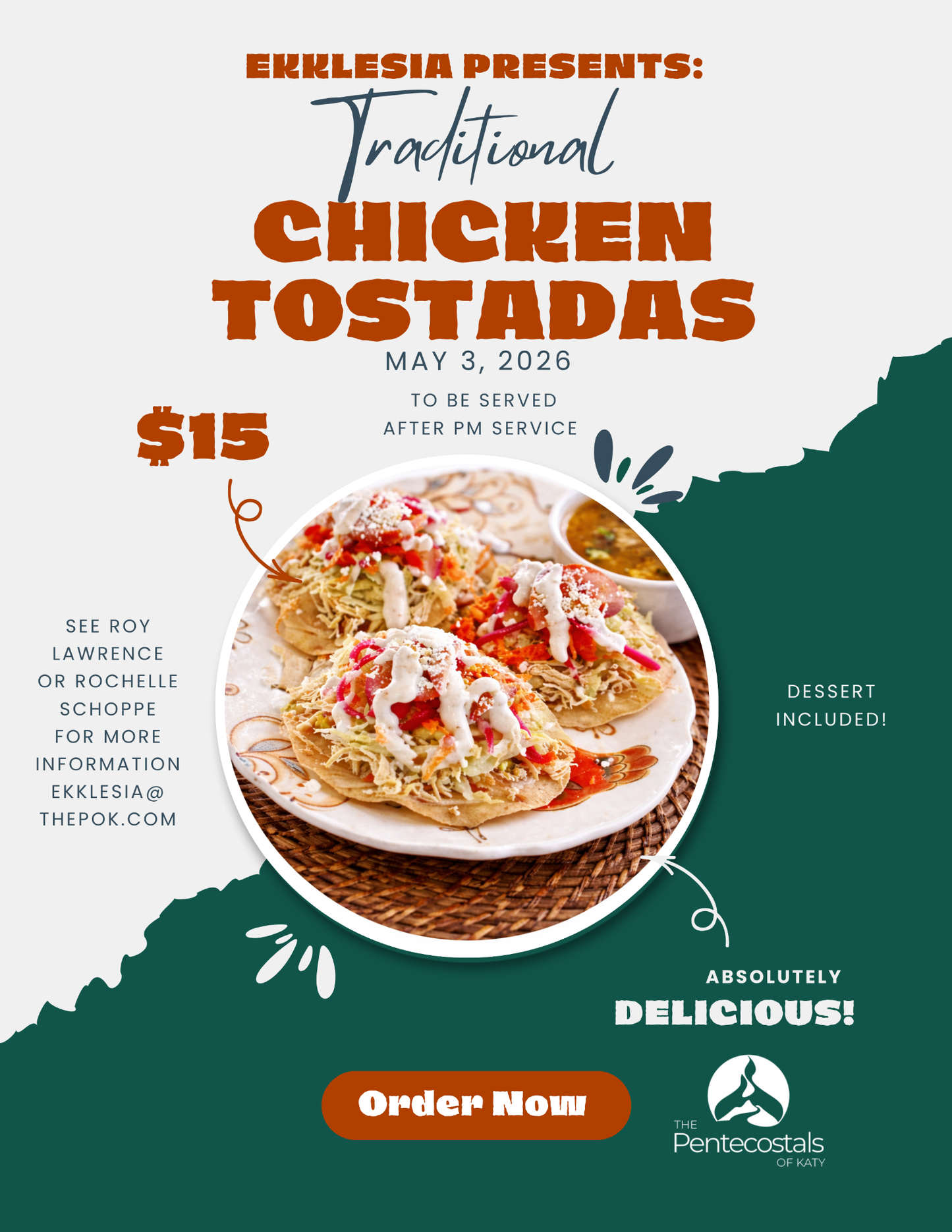 Ekklesia: Chicken Tostada Dinner