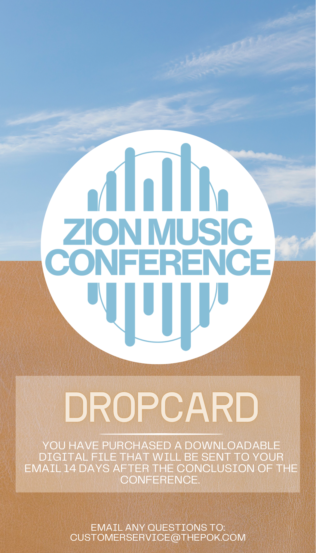 Zion Music Conference - Dropcard (2024)